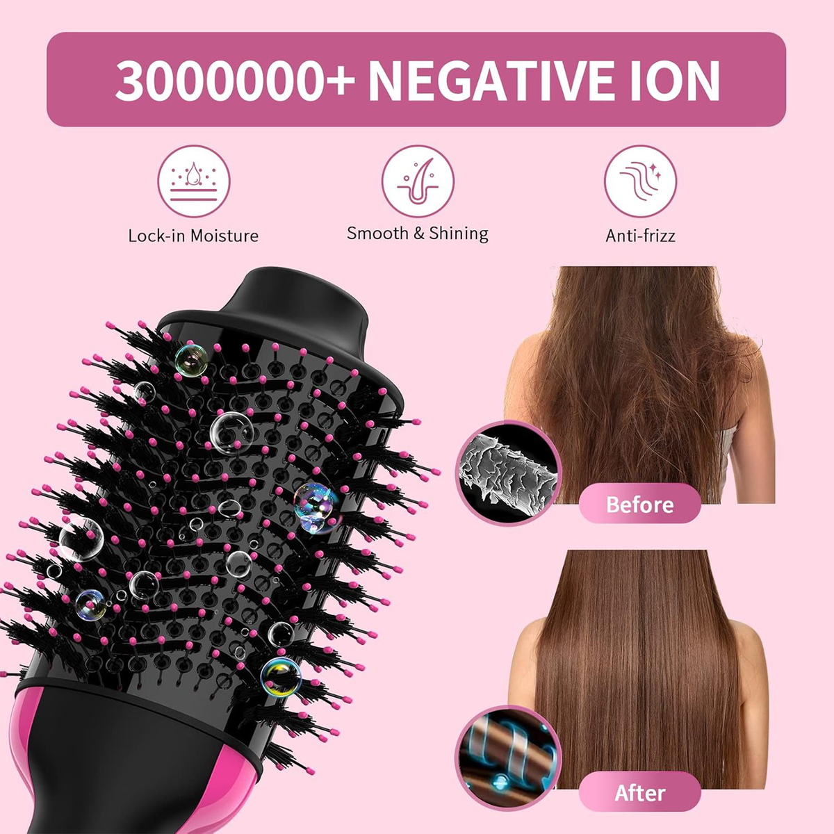 One Step Hot Air Brush (Dryer + Straightener)